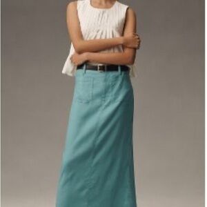 Maeve Teal Maxi Skirt